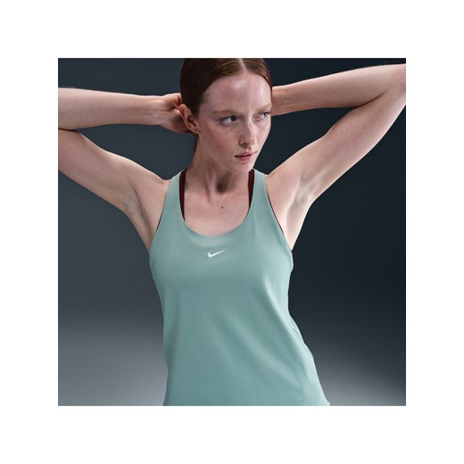 Damska koszulka bez rękawów Dri-FIT Nike Pro - Zieleń ze sklepu Nike poland w kategorii Bluzki damskie - zdjęcie 184264477