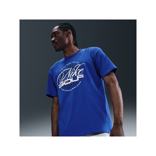 Męski T-shirt do golfa Nike - Niebieski ze sklepu Nike poland w kategorii T-shirty męskie - zdjęcie 184264486