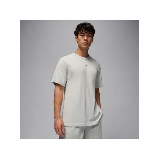 Męska koszulka z krótkim rękawem Dri-FIT Jordan Sport - Szary ze sklepu Nike poland w kategorii T-shirty męskie - zdjęcie 184264487