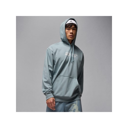 Męska bluza z kapturem i nadrukiem Dri-FIT Jordan Sport Crossover - Szary ze sklepu Nike poland w kategorii Bluzy męskie - zdjęcie 184264547