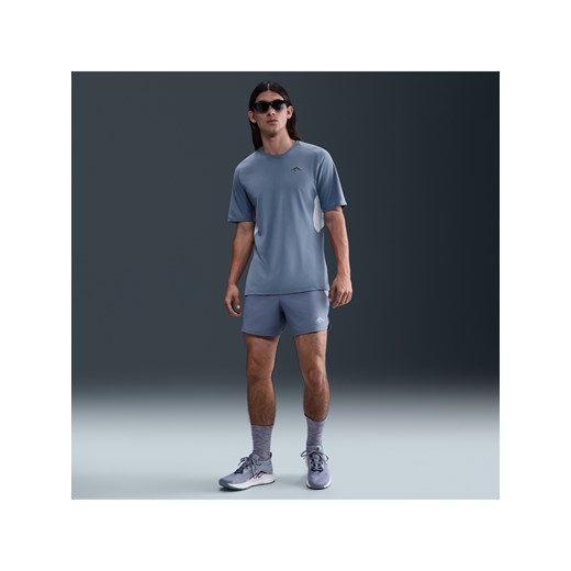Męskie spodenki do biegania z wszytą bielizną Dri-FIT ADV Nike Trail Second Sunrise 13 cm - Niebieski ze sklepu Nike poland w kategorii Spodenki męskie - zdjęcie 184264567