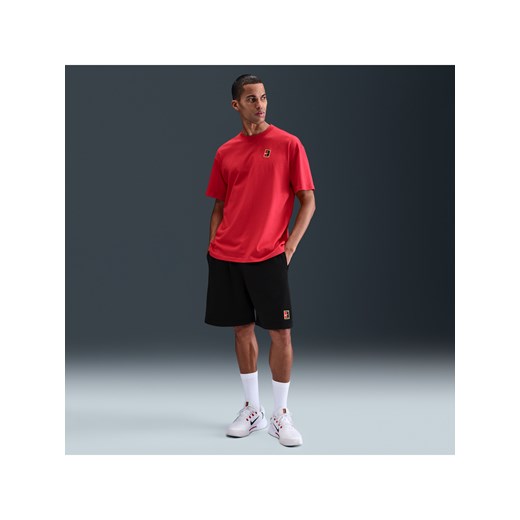 Męskie dzianinowe spodenki do tenisa Dri-FIT NikeCourt Heritage - Czerń ze sklepu Nike poland w kategorii Spodenki męskie - zdjęcie 184264586