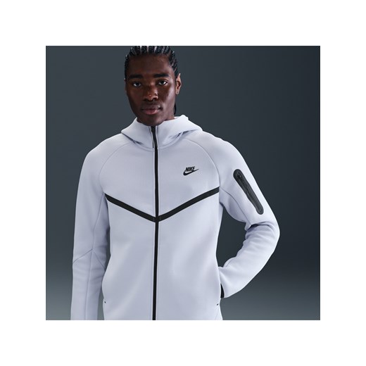 Męska bluza z kapturem i zamkiem na całej długości Windrunner Nike Tech - Szary ze sklepu Nike poland w kategorii Bluzy męskie - zdjęcie 184264608