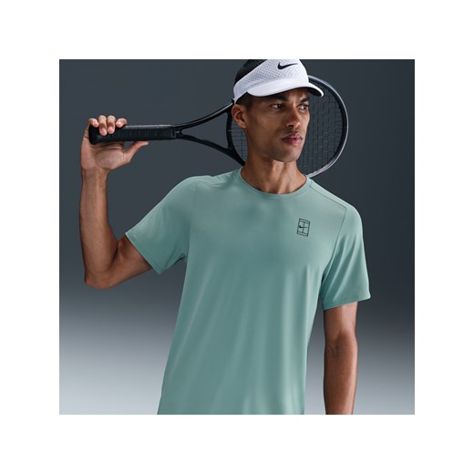 Męska koszulka do tenisa Dri-FIT NikeCourt Advantage - Zieleń ze sklepu Nike poland w kategorii T-shirty męskie - zdjęcie 184264626