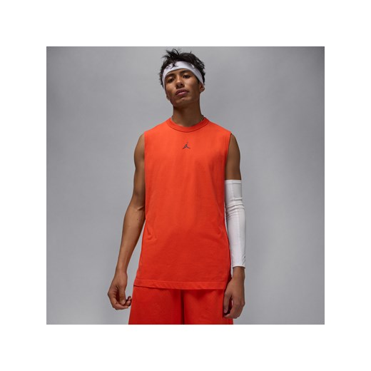 Męska koszulka bez rękawów Dri-FIT Jordan Sport - Pomarańczowy ze sklepu Nike poland w kategorii T-shirty męskie - zdjęcie 184264705