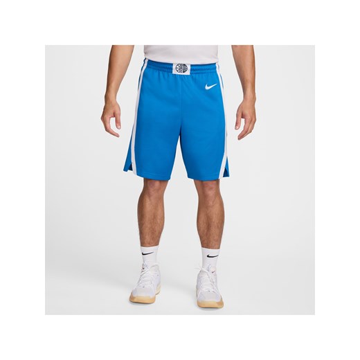 Męskie spodenki do koszykówki Nike Grecja Limited (wersja wyjazdowa) - Niebieski ze sklepu Nike poland w kategorii Spodenki męskie - zdjęcie 184264735