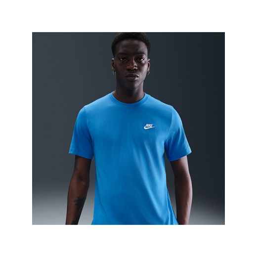 T-shirt męski Nike Sportswear Club - Niebieski ze sklepu Nike poland w kategorii T-shirty męskie - zdjęcie 184264778