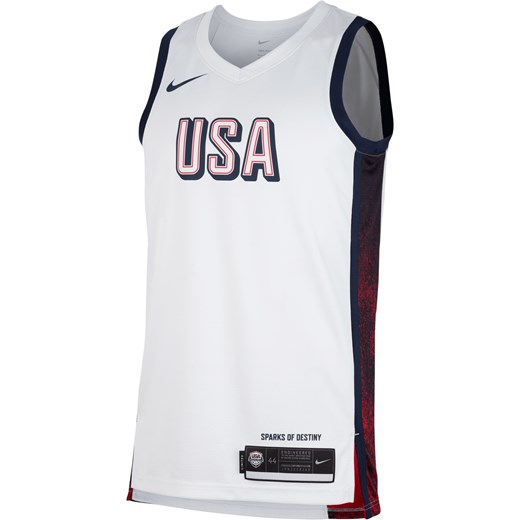 Męska koszulka do koszykówki Nike USAB Limited (wersja domowa) - Biel ze sklepu Nike poland w kategorii T-shirty męskie - zdjęcie 184264906