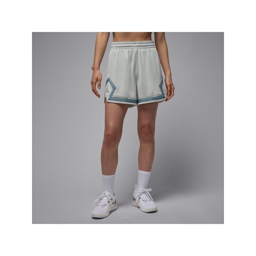 Damskie spodenki z motywem rombu Jordan Sport 10 cm - Szary ze sklepu Nike poland w kategorii Szorty - zdjęcie 184264946