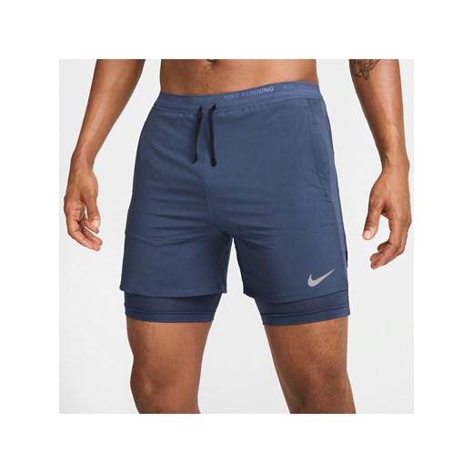 Męskie hybrydowe spodenki do biegania Nike Stride Dri-FIT 13 cm - Niebieski ze sklepu Nike poland w kategorii Spodenki męskie - zdjęcie 184265027