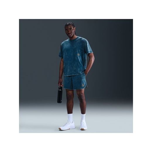 Męskie spodenki do fitnessu Dri-FIT 13 cm Nike Gym Heritage - Niebieski ze sklepu Nike poland w kategorii Spodenki męskie - zdjęcie 184265047