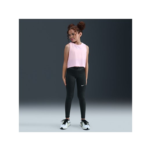 Dziewczęce legginsy ze średnim stanem Nike Pro - Czerń ze sklepu Nike poland w kategorii Spodnie damskie - zdjęcie 184265059