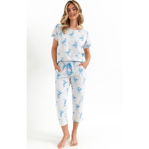 Bawełniana piżama damska plus size 490, Kolor melanż jasny, Rozmiar XXL, Cana ze sklepu Intymna w kategorii Piżamy damskie - zdjęcie 184268747