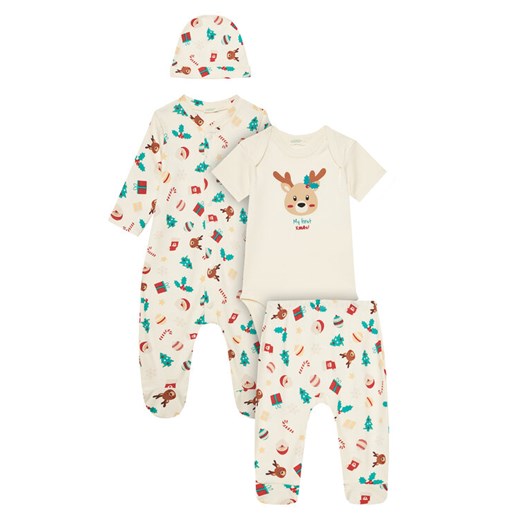 United Colors Of Benetton Komplet dziecięcy 30BB0K02K Beżowy ze sklepu MODIVO w kategorii Komplety niemowlęce - zdjęcie 184269366