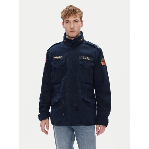 Polo Ralph Lauren Kurtka przejściowa 710968704001 Granatowy Regular Fit ze sklepu MODIVO w kategorii Kurtki męskie - zdjęcie 184269368