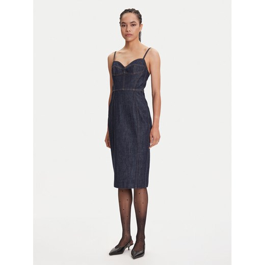 Miss Sixty 6S1DJ49400 Sukienka jeansowa Blue Black Denim F26 ze sklepu MODIVO w kategorii Sukienki - zdjęcie 184269387