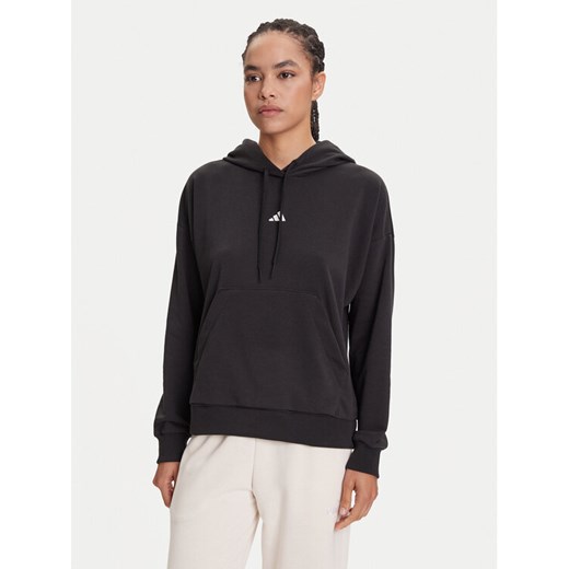 adidas Bluza Essentials Small Logo JD7989 Czarny Regular Fit ze sklepu MODIVO w kategorii Bluzy damskie - zdjęcie 184269398