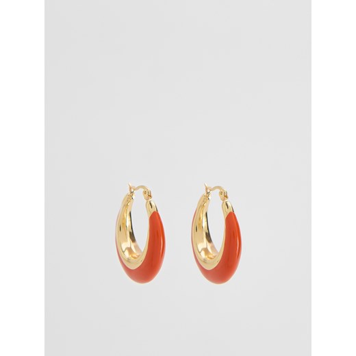 Reserved - Okrągłe kolczyki - pomarańczowy Reserved ONE SIZE Reserved