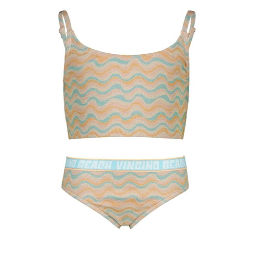 Vingino Bikini &quot;Zemmy&quot; w kolorze pomarańczowo-turkusowym ze sklepu Limango Polska w kategorii Stroje kąpielowe - zdjęcie 184270316