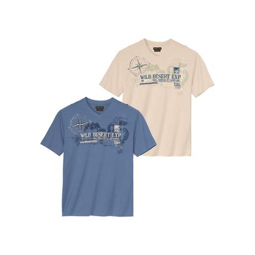 Zestaw 2 koszulek Wild Desert ze sklepu Atlas For Men w kategorii T-shirty męskie - zdjęcie 184271098