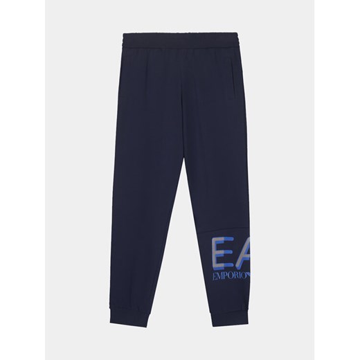 EA7 Emporio Armani Spodnie dresowe 6RBP58 BJ05Z 1554 Granatowy Regular Fit ze sklepu MODIVO w kategorii Spodnie chłopięce - zdjęcie 184271576
