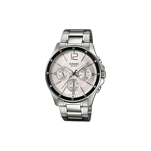Zegarek Casio MTP-1374PD-7AVEF Srebrny ze sklepu eobuwie.pl w kategorii Zegarki - zdjęcie 184271739