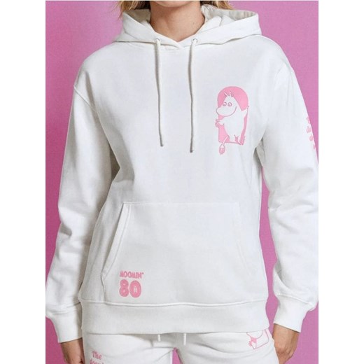 Sinsay - Bluza z kapturem The Moomins - kremowy ze sklepu Sinsay w kategorii Bluzy damskie - zdjęcie 184276648