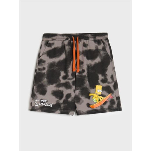 Sinsay - Szorty tie-dye The Simpsons - szary ze sklepu Sinsay w kategorii Spodenki chłopięce - zdjęcie 184276657
