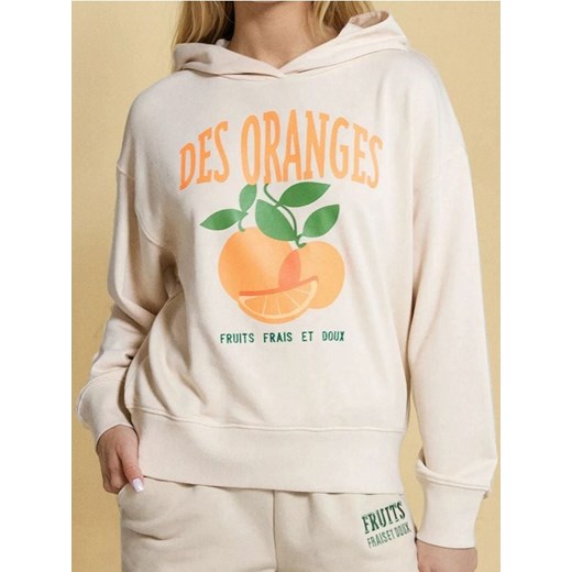 Sinsay - Bluza hoodie - kremowy ze sklepu Sinsay w kategorii Bluzy damskie - zdjęcie 184276696