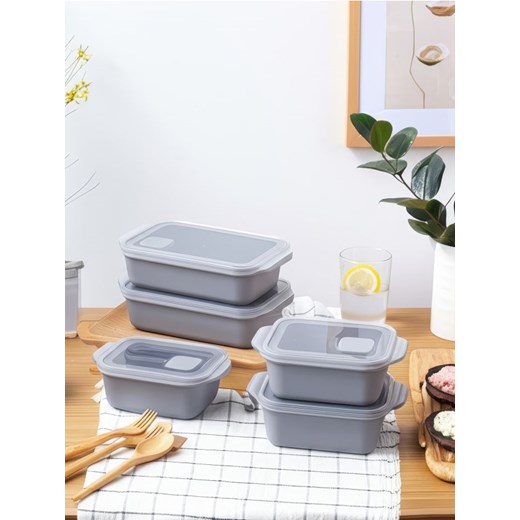 Sinsay - Pojemniki na żywność 5 pack - szary ze sklepu Sinsay w kategorii Dom - zdjęcie 184276709