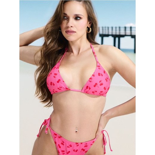 Sinsay - Góra od bikini w wisienki - różowy ze sklepu Sinsay w kategorii Stroje kąpielowe - zdjęcie 184276927