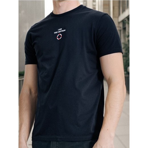 Sinsay - Koszulka - granatowy ze sklepu Sinsay w kategorii T-shirty męskie - zdjęcie 184276959
