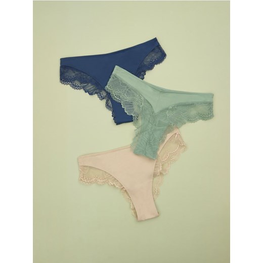 Sinsay - Majtki 3 pack - wielobarwny Sinsay S Sinsay