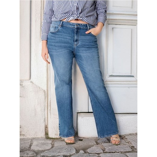 Sinsay - Jeansy bootcut PLUS SIZE - niebieski ze sklepu Sinsay w kategorii Jeansy damskie - zdjęcie 184277056