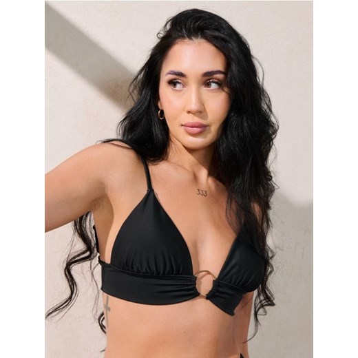 Sinsay - Góra od bikini z dekoracyjnym kółkiem - czarny ze sklepu Sinsay w kategorii Stroje kąpielowe - zdjęcie 184277187