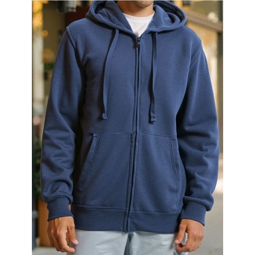 Sinsay - Bluza z kapturem - niebieski ze sklepu Sinsay w kategorii Bluzy męskie - zdjęcie 184277278