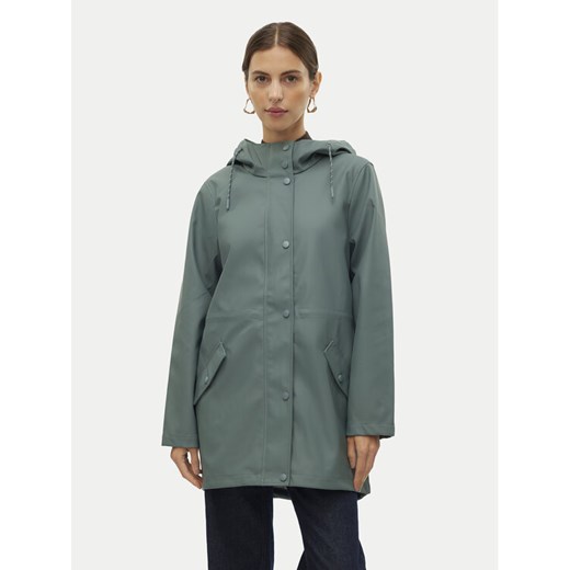 Vero Moda Kurtka przeciwdeszczowa Malou 10266982 Zielony Regular Fit ze sklepu MODIVO w kategorii Kurtki damskie - zdjęcie 184277645