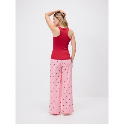 Reserved - Top z haftem 2 pack - intensywny róż Reserved XXL Reserved