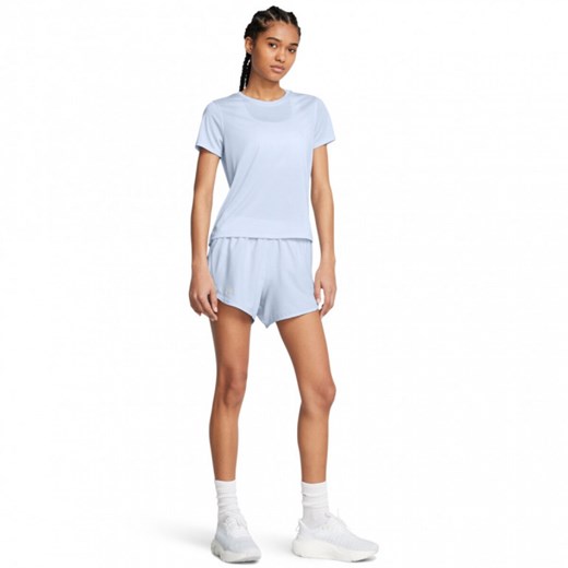 Damskie spodenki do biegania Under Armour UA Fly By 3'' Shorts - niebieskie ze sklepu Sportstylestory.com w kategorii Szorty - zdjęcie 184278145