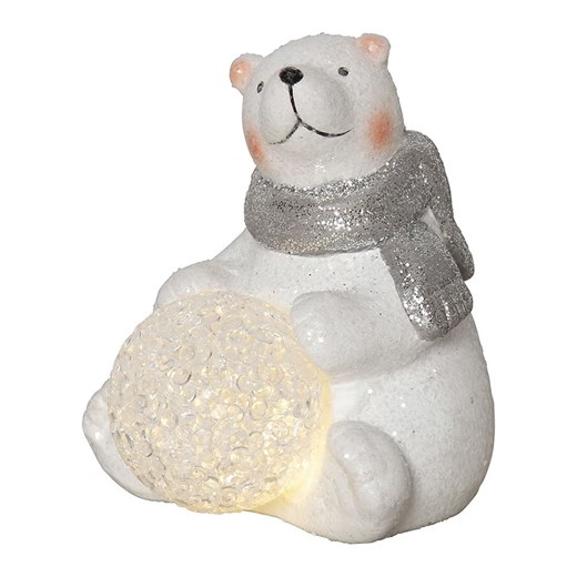 STAR Trading Figurka dekoracyjna LED &quot;Polare&quot; w kolorze białym - 12 x 11 cm ze sklepu Limango Polska w kategorii Oświetlenie led - zdjęcie 184278255