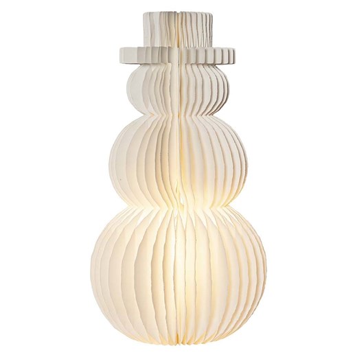 STAR Trading Dekoracyjna lampa &quot;Snowman&quot; w kolorze białym - wys. 50 x Ø 22 cm ze sklepu Limango Polska w kategorii Oświetlenie - zdjęcie 184278298