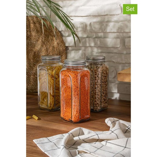 Violeta Home Słoiki (3 szt.) - 980 ml ze sklepu Limango Polska w kategorii Pojemniki kuchenne - zdjęcie 184278409