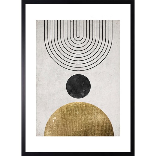 Ars Longa Druk artystyczny &quot;Ball Gold&quot; w ramce - 70 x 50 cm ze sklepu Limango Polska w kategorii Obrazy - zdjęcie 184278435