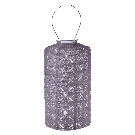 Lumiz Lampion solarny LED &quot;Mandela Cylinder&quot; w kolorze fioletowym - wys. 33 x Ø 18 cm ze sklepu Limango Polska w kategorii Oświetlenie - zdjęcie 184278477