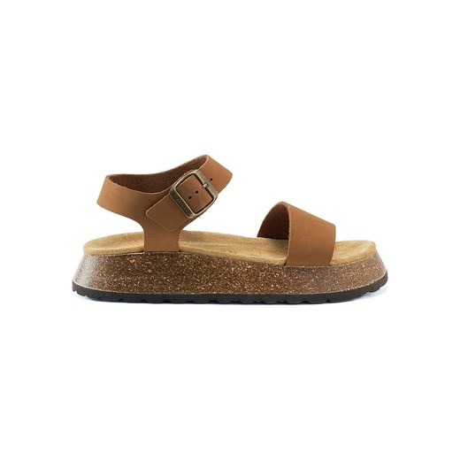 Mandel Skórzane sandały w kolorze jasnobrązowym Mandel 39 wyprzedaż Limango Polska