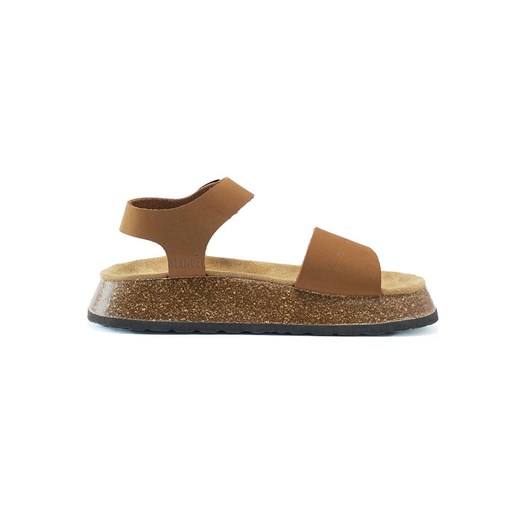 Mandel Skórzane sandały w kolorze jasnobrązowym Mandel 39 Limango Polska okazja