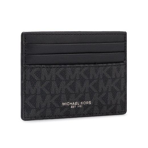 MICHAEL Michael Kors Etui na karty kredytowe Greyson 39F9LGYD2B Czarny ze sklepu MODIVO w kategorii Etui - zdjęcie 184278888
