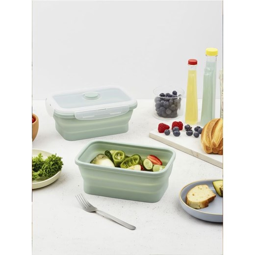 Sinsay - Składany lunch box - zielony ze sklepu Sinsay w kategorii Pojemniki kuchenne - zdjęcie 184279756
