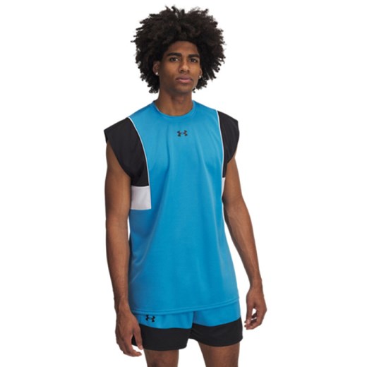 Męski top do koszykówki Under Armour UA Zone Pro Tank - niebieski ze sklepu Sportstylestory.com w kategorii T-shirty męskie - zdjęcie 184280196