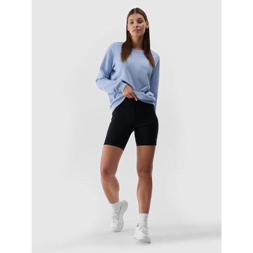 Damskie legginsy kolarki 4F 4FRSS24TSTIF007 - czarne ze sklepu Sportstylestory.com w kategorii Szorty - zdjęcie 184280268